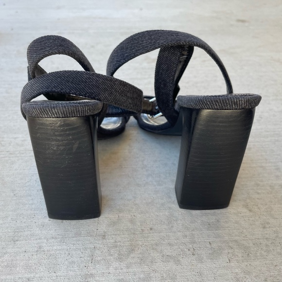 Balenciaga Denim Block Heels - Picture 4 of 9